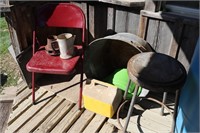 Stool, Washtub, Cooler, Folding Chair