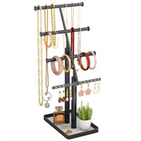 KLJKPA Jewelry Organizer Stand, Metal Necklace Org
