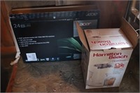 Acer 24" TV, Hamilton Beach Juicer