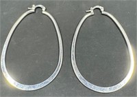 Sterling Silver Hoop Earrings 14 grams
