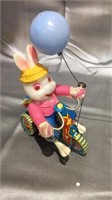 Wind Up Rabbit On A Tricycle (bell Works)