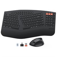 MEETION Ergonomic Keyboard and Mouse Wireless Comb
