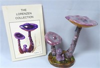 Lorenzen mushroom, Cortinarius Violaceus, 7 3/8" h