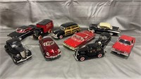 10 Diecast Model Cars and Trucks Various Scales