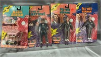 Pee-Wee Herman Posable Matchbox Figures qty 4