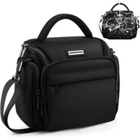 $24  Camera Bag  Waterproof  9x5.5x7in  Black