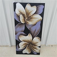 Beautiful Floral Painting On Canvas 20 x 40 Inches