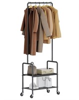 Labonida Rolling Clothing Rack - Space-Saving Clot