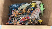 Box of assorted retro toys