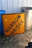 Narrow Bridge Sign