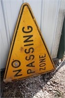 No Passing Road Sign