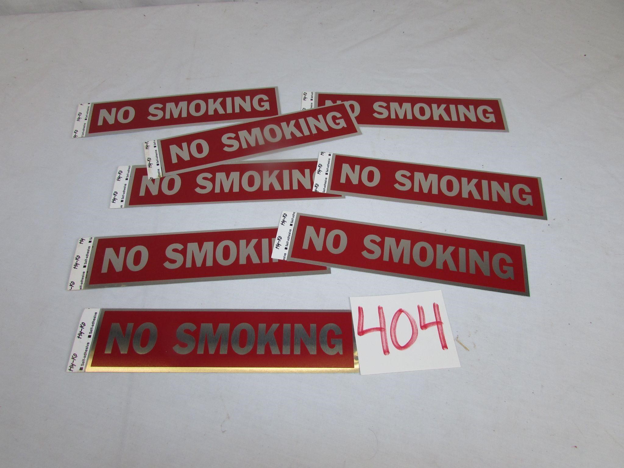 No Smoking Stick On Signs