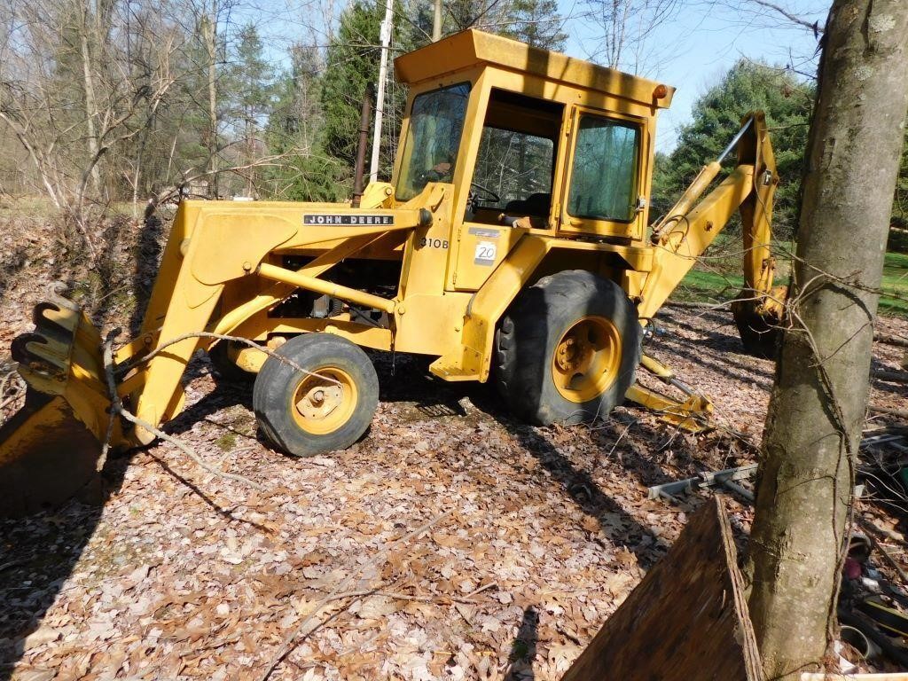 BROGAN AUCTION BACKHOE, TRAILERS, TOOLS, MOWER and FURNITURE