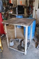 24"x 28"x 36" Steel Rolling Welding Table
