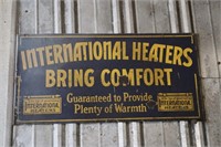 Vintage Internation Heaters Sign