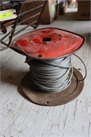 Partial Spool of 3/32" Cable