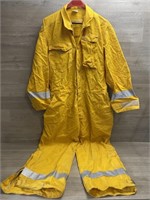 The Mallory Co. Yellow Coveralls w/ Safety