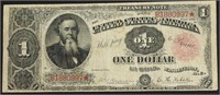 1891 1 $ TREASURY NOTE VF