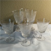 6 Fine Arts Royal Diamond Wine Glasses