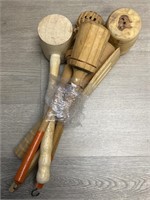 (5) Wood Kitchen Utensils