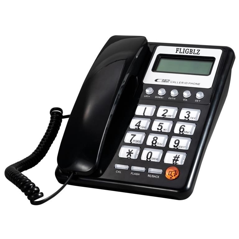 Upgraded Telephone Corded Phone Dual Interface Wir