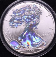 2008 SILVER EAGLE COLORIZED