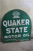 29"x26" Double Sided Quaker State Motor Oil Sign