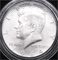 1964 KENNEDY HALF DOLLAR UNC