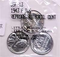 P D S STEEL CENTS UNC