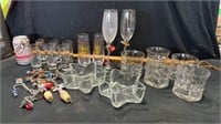 Bar glasses and misc