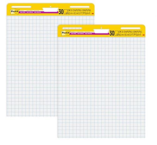 Pack of 4 - Post-it Super Sticky Easel Pad, 25 x 3