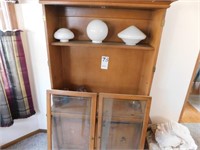 CHINA CABINET WITH GLASS DOORS