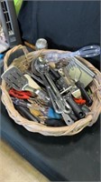 Basket of utensils