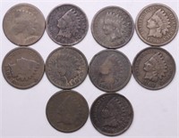 10 INDIAN HEAD CENTS