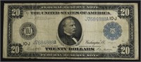 1914 20 $ FEDERAL RESERVE NOTE VF