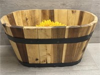 Wood Planter 8.5" Tall & 15? Wide