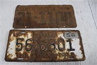 1949 & 1954 License Plates