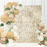 $114  Gold Sequin Backdrop 36 Panels for Weddings