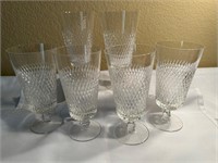 6 Fine Arts Royal Diamond Water Goblets