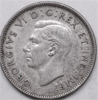 1942 CANADA QUARTER VF