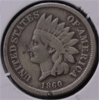 1860 INDIAN HEAD CENT VG