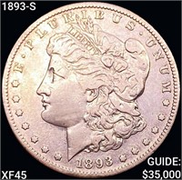 1893-S Morgan Silver Dollar NEARLY UNCIRCULATED