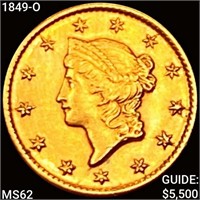 1849-O Rare Gold Dollar UNCIRCULATED