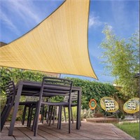 10"x10"  Triangle Shade Sail Light yellow