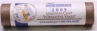 ROLL OF GEM RED FORMATIVE YEARS LINCOLN CENTS