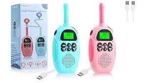 2 Pack Kids Walkie Talkies  Spy Watch