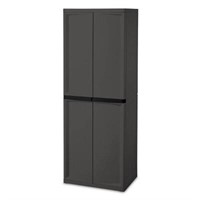 Sterilite Adjustable 4-Shelf Cabinet  Gray