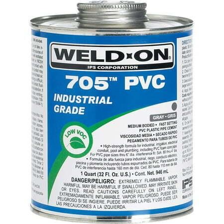 WeldOn 705 Plumbing Cement  1qt  Gray