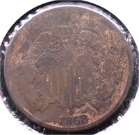 1868 TWO CENT PIECE G