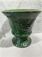 15" Wide Pretty Green Flower Pot